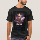 Mannen James Webb Space Telescope JWST zwart T-shirt (Voorkant)