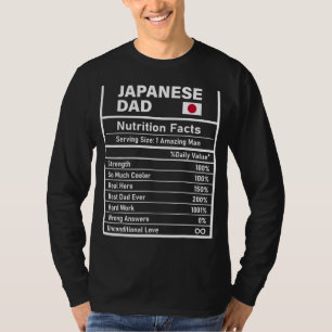 Mannen Japans Papa Voeding Feiten Vaderdag Nat T-shirt