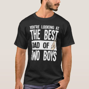 Mannen je kijkt naar de beste vader van twee jonge t-shirt