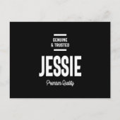 Mannen Jessie Name Gift Briefkaart (Voorkant)