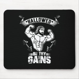 Mannen Jesus Bodybuilding T Shirt - Funny Jesus We Muismat