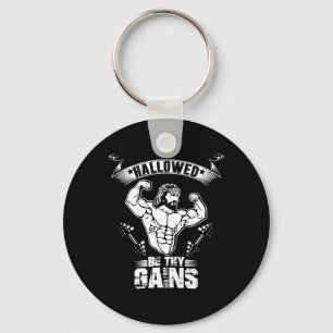 Mannen Jesus Bodybuilding T Shirt - Funny Jesus We Sleutelhanger