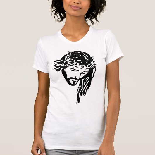 Mannen Jesus Ringer T-Shirt (Voorkant)