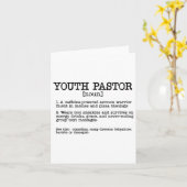 Mannen jeugdpastor definitie grappig citaat kaart (Gele Bloem)