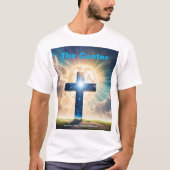 Mannen Jezus is het middelste kruis T-shirt (Voorkant)
