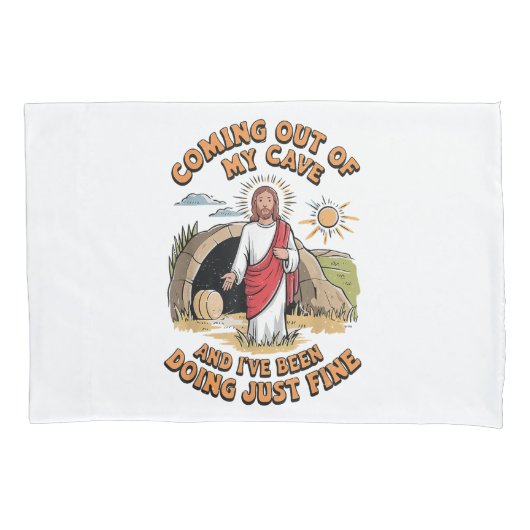 Mannen Jezus komt uit mijn grot Kussensloop (Voorkant)