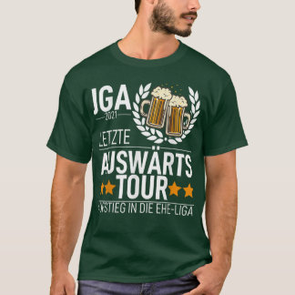 Mannen Jga Stag Night Team Bruidegom Laatste Vertr T-shirt