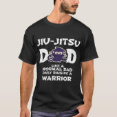 Mannen Jiu jitsu Dad Raising a Warrior Funny T-shirt (Voorkant)