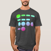 Mannen John in Morse Code voor HAM Radio T-shirt (Voorkant)