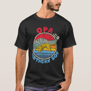 Mannen Jongen Birthday I Opa I Ankylosaurus I Fami T-shirt