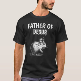 Mannen jongens Degu vader Vaderdag vader van Degus T-shirt