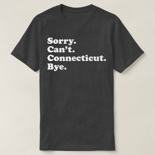 Mannen Jongens en meisjes Funny Connecticut T-shirt (Design voorkant)