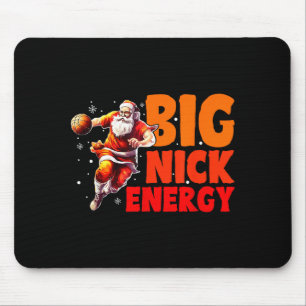 Mannen Jongens Grote Nick Energie Kerst Basketbal Muismat