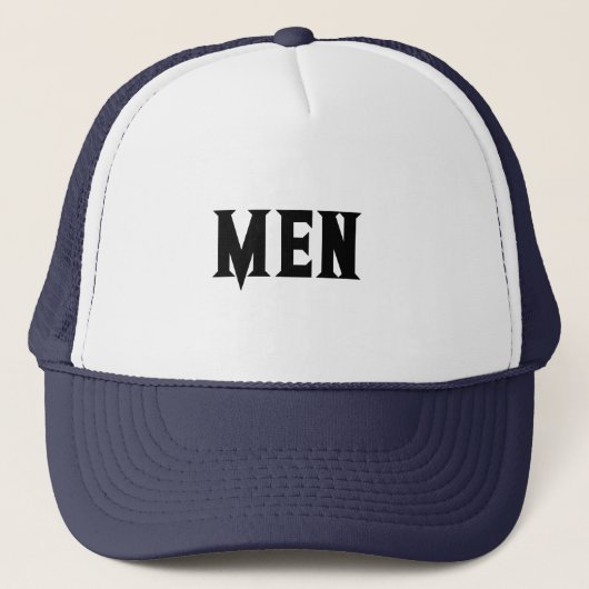 Mannen Jongens Mooi Super Cool Handige Held Trucker Pet (Voorkant)