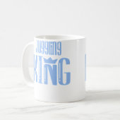 Mannen Jongleren Koning Koffiemok (Voorkant links)