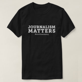 Mannen Journalisme telt T-Shirt Black