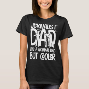Mannen journaliste die journalistiek journalistiek t-shirt