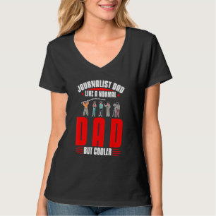 Mannen journaliste die journalistiek journalistiek t-shirt