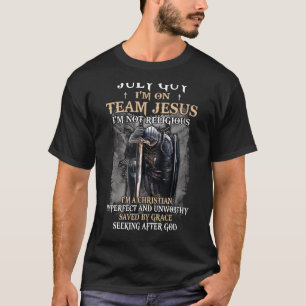 Mannen juli Guy Team Jesus Religious Cross Christe T-shirt