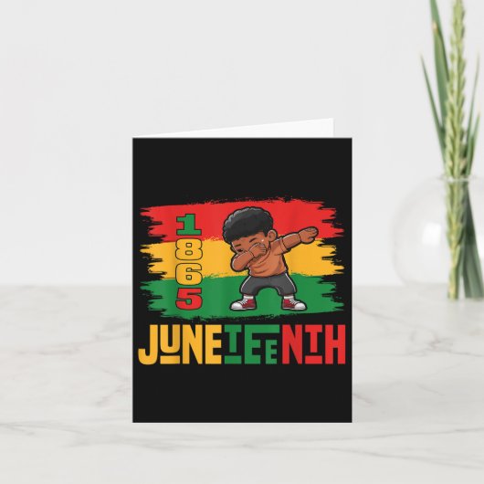 Mannen Juneteenth Herinnering aan mijn voorouders  Kaart (Voorkant)