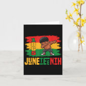 Mannen Juneteenth Herinnering aan mijn voorouders  Kaart (Gele Bloem)
