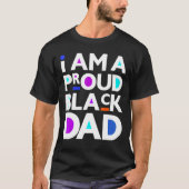 Mannen Juneteenth King Proud Zwart Papa Mannen Vad T-shirt (Voorkant)