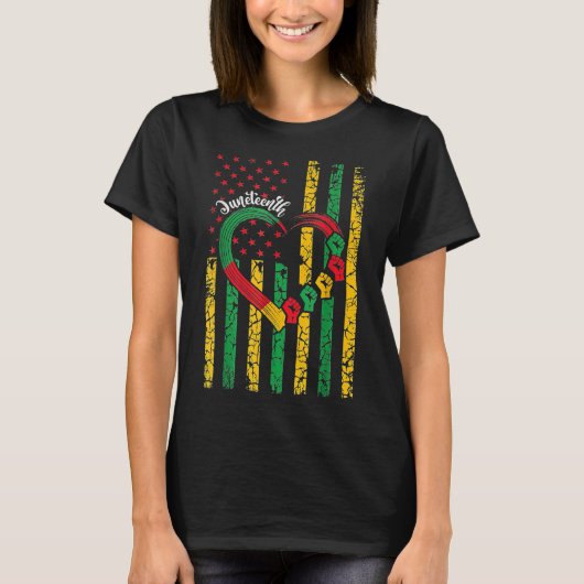 Mannen Juneteenth Vrouwen Juneteenth Afro-Amerikaa T-shirt (Voorkant)