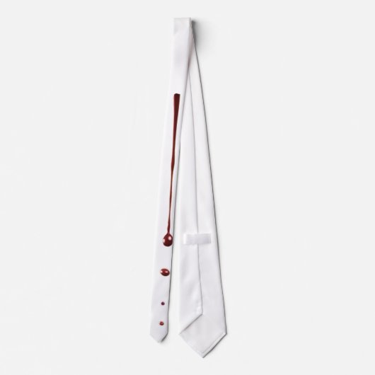 Mannen Jurk Stropdas zombie bloeddruppel vampier G (Achterkant)