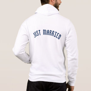 Mannen Just Married Hoodie