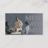 Mannen Kaart met korting van 50 % (Voorkant)