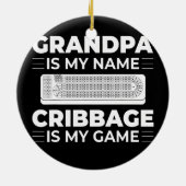 Mannen Kaart spelregels Wieg van raad van bestuur Keramisch Ornament (Achterkant)