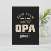 Mannen kalm houden en Opa Grandpa Gift laten Bedankkaart (Staand voorkant)