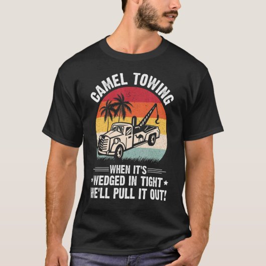 Mannen kamelenvleugel als het gehuwd is... zullen t-shirt (Voorkant)