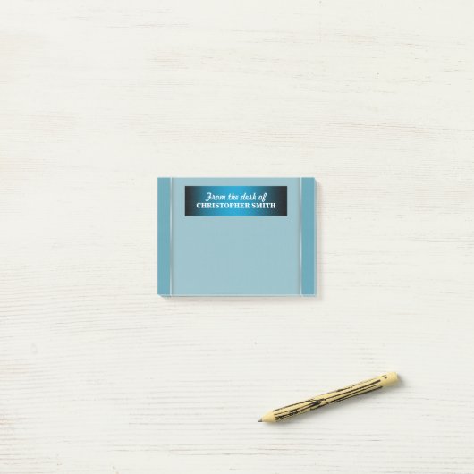 Mannen kantoor organisator | Naam personaliseren Post-it® Notes (Op bureau)