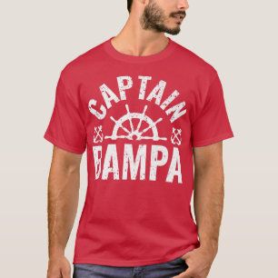 Mannen kapitein Bampa Boat eigenaar meer Boating F T-shirt