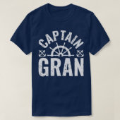 Mannen kapitein Gran Boat eigenaar meer Boating Fa T-shirt (Design voorkant)