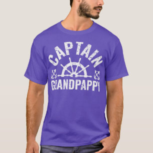 Mannen kapitein Grandpappy Boat Owner Lake Boating T-shirt