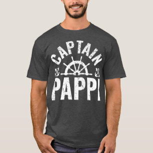Mannen kapitein Pappi Boat eigenaar meer Boating F T-shirt