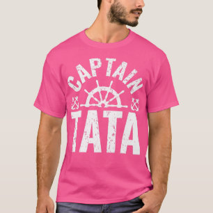 Mannen kapitein Tata Boat eigenaar meer Boating Fa T-shirt