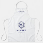 Mannen kapper salonmedewerker eenvoudig modern mar schort (Voorkant)