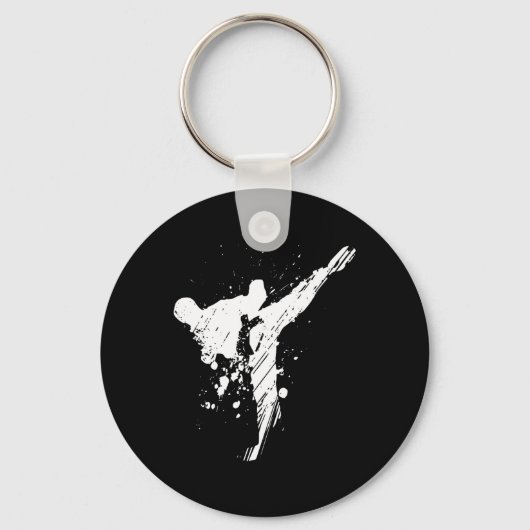 Mannen Karate Shirt Sleutelhanger (Voorkant)