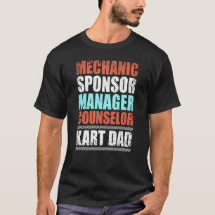 Mannen Kart Pa Kart Racing Go Karting Racer T-shirt