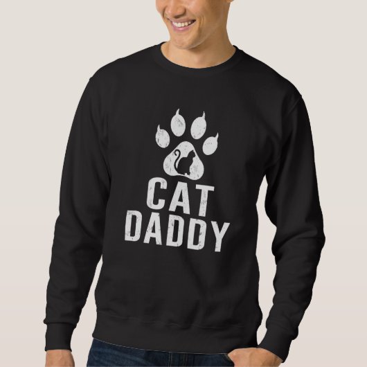 Mannen kat dier beste kat papa vaders dag trui (Voorkant)