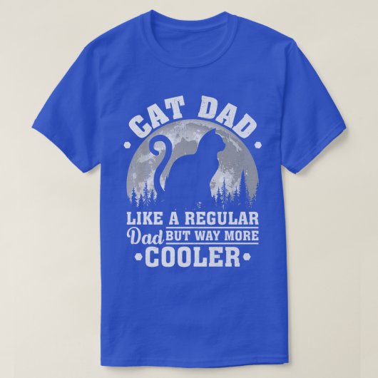 Mannen kat pap als een gewone pap... grappige kat  t-shirt (Design voorkant)