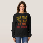 Mannen kat pap het Man de mythe de Legende vaders Trui (Voorkant volledig)