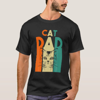 Mannen kat pap t-shirt