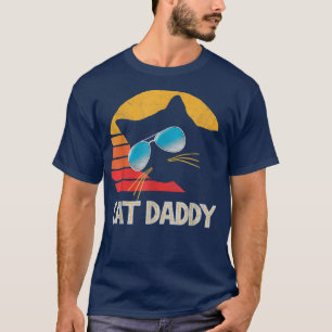 Mannen kat papa Funny Cat Lover Cat D T-shirt