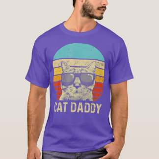 Mannen  kat papa Funny Cat Lover Gift Cat D T-shirt