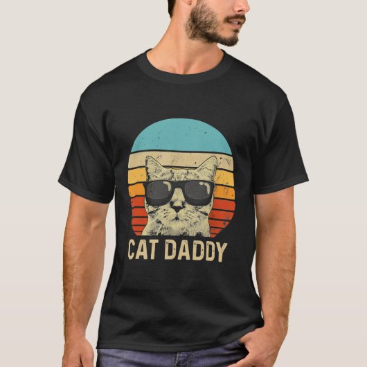 Mannen  kat papa Funny Cat Lover Gift Cat T-shirt (Voorkant)