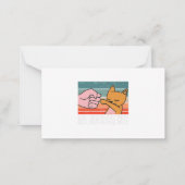 Mannen kat papa  repoel de koudste kat vader notitiekaartje (Achterkant)